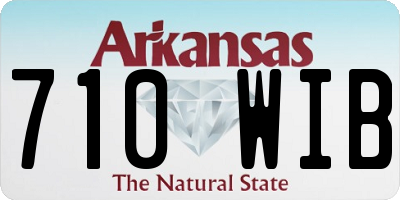 AR license plate 710WIB