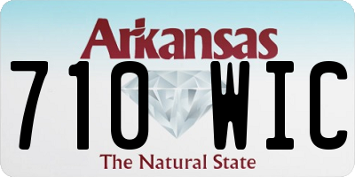 AR license plate 710WIC