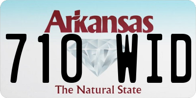 AR license plate 710WID