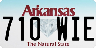 AR license plate 710WIE
