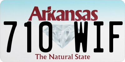 AR license plate 710WIF