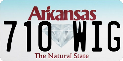 AR license plate 710WIG