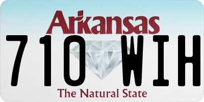 AR license plate 710WIH