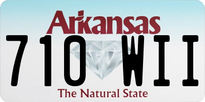 AR license plate 710WII