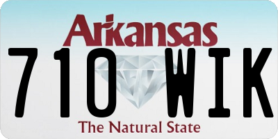 AR license plate 710WIK