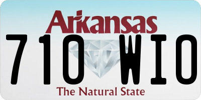 AR license plate 710WIO