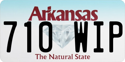 AR license plate 710WIP