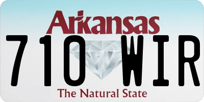 AR license plate 710WIR