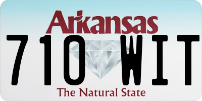 AR license plate 710WIT