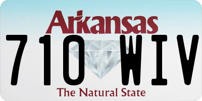 AR license plate 710WIV