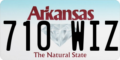AR license plate 710WIZ