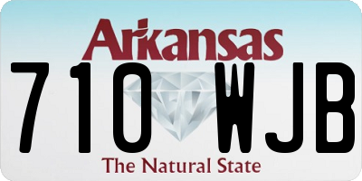 AR license plate 710WJB
