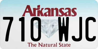 AR license plate 710WJC