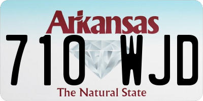 AR license plate 710WJD