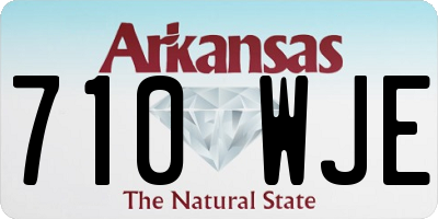 AR license plate 710WJE
