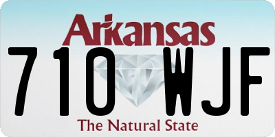 AR license plate 710WJF