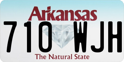 AR license plate 710WJH