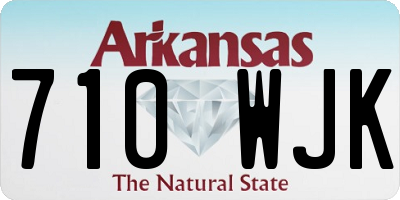 AR license plate 710WJK