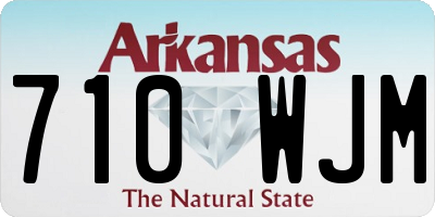 AR license plate 710WJM