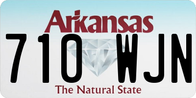 AR license plate 710WJN