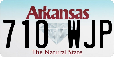 AR license plate 710WJP