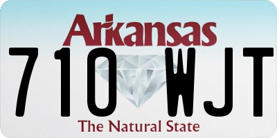 AR license plate 710WJT