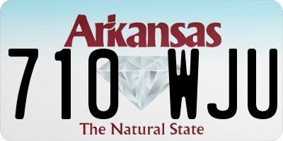 AR license plate 710WJU