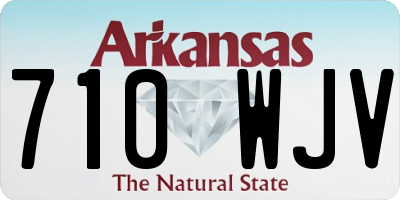 AR license plate 710WJV