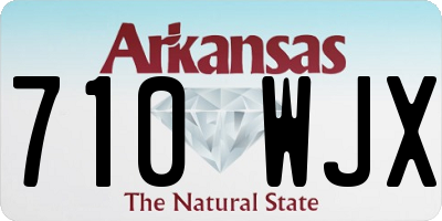 AR license plate 710WJX