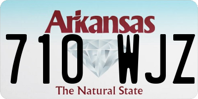 AR license plate 710WJZ