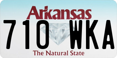 AR license plate 710WKA