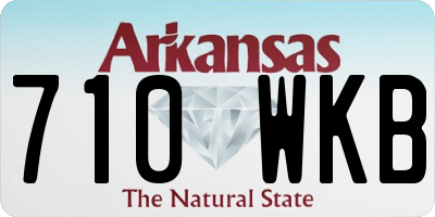 AR license plate 710WKB