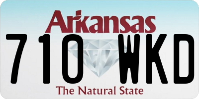 AR license plate 710WKD