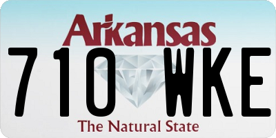 AR license plate 710WKE