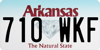 AR license plate 710WKF