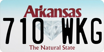 AR license plate 710WKG
