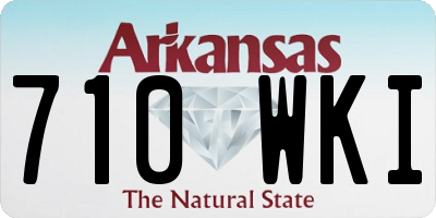 AR license plate 710WKI