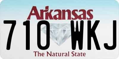 AR license plate 710WKJ