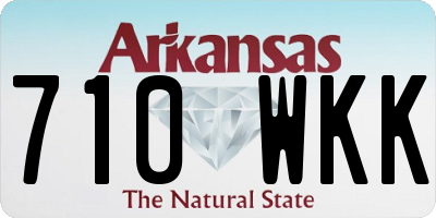 AR license plate 710WKK