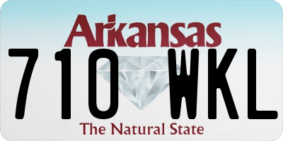 AR license plate 710WKL
