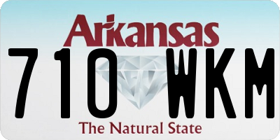 AR license plate 710WKM