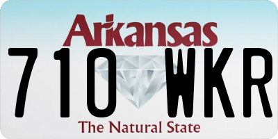 AR license plate 710WKR