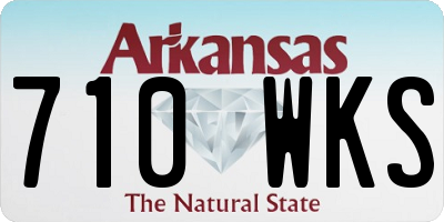 AR license plate 710WKS