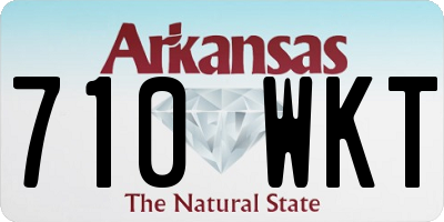AR license plate 710WKT