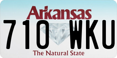 AR license plate 710WKU