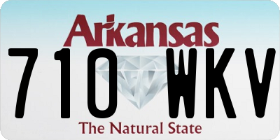 AR license plate 710WKV