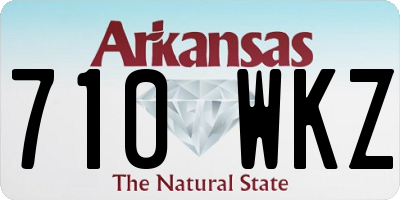 AR license plate 710WKZ