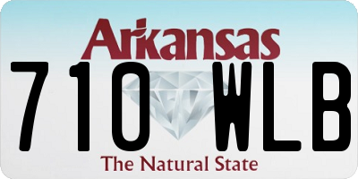 AR license plate 710WLB