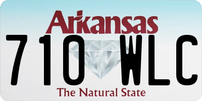 AR license plate 710WLC