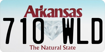 AR license plate 710WLD